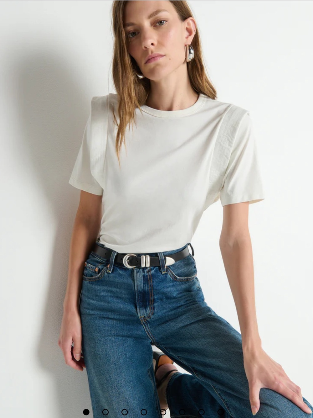 Nation LTD Theia Sleeve Inset Tee NWT